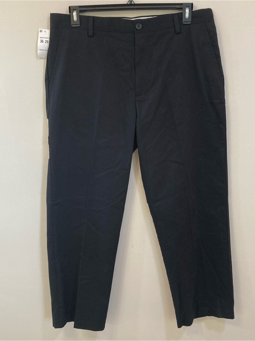 Dockers Easy Khaki Classic Fit Flat Front Pants Mens Sz 36 X 29 Black NEW